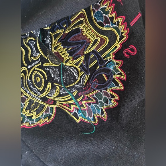 Kenzo Paris 'Year of The Dragon' Black Tiger Sweatshirt - XXL - Vintage 2020 - Picture 16 of 16